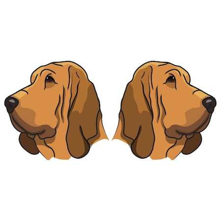 Signmission Bloodhound Dog Decal, Dog Lover Decor Vinyl Sticker D-24-Bloodhound
